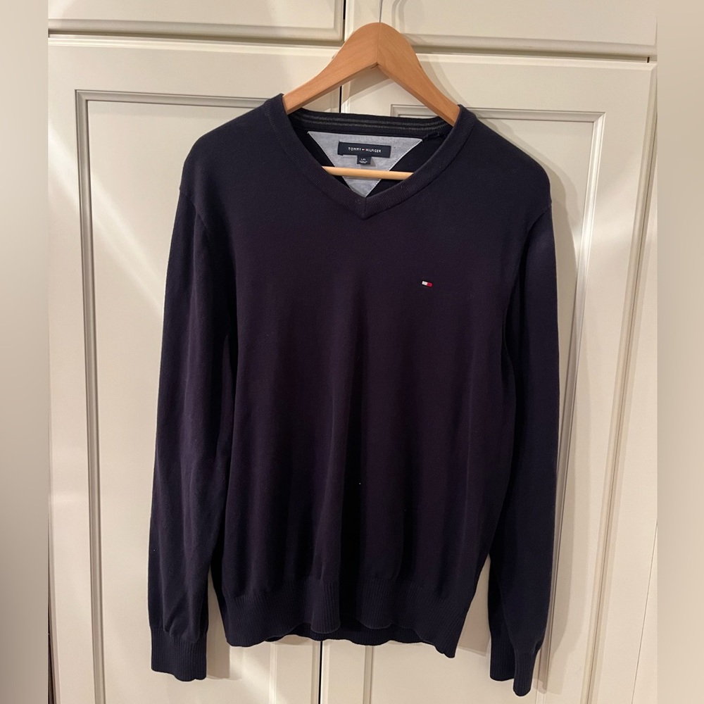 Tommy Hilfiger Cotton V-neck Sweater